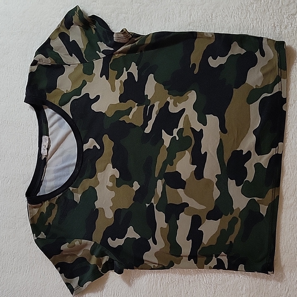 CAMOUFLAGE CROP TOP MEDIUM